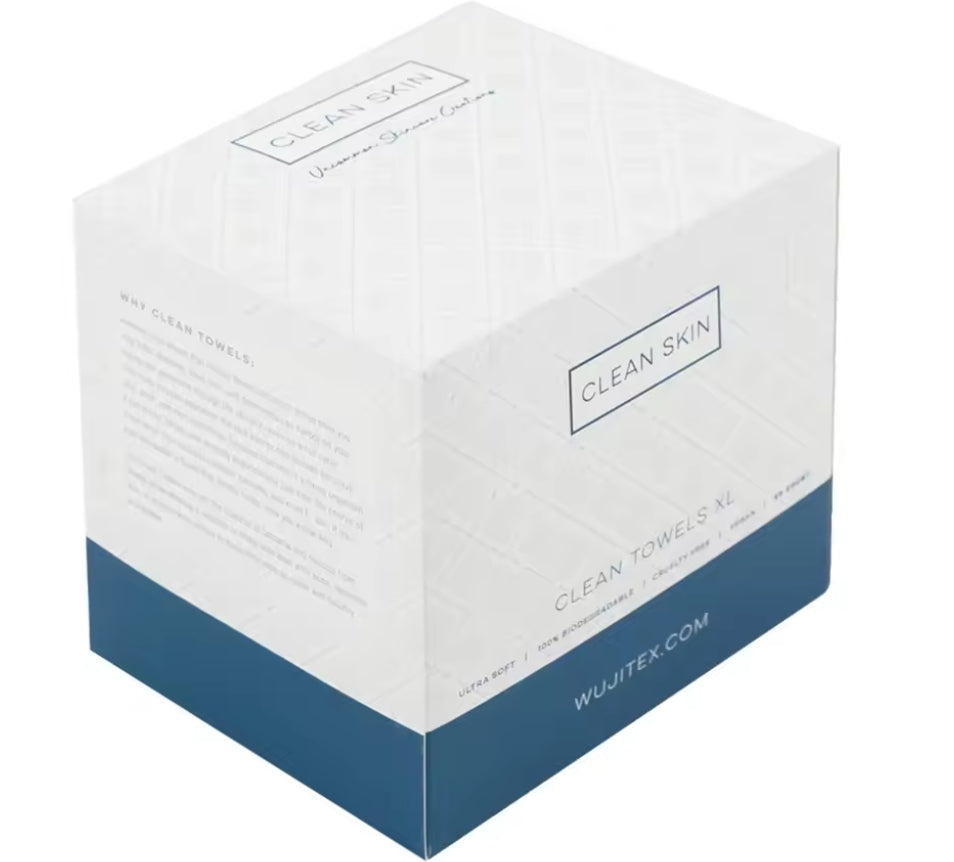 50pcs/box Clean Towels Face Towel Disposable Clinically Tested Face Towelette Facial Makeup Remover Dry Wipes Ultra Soft