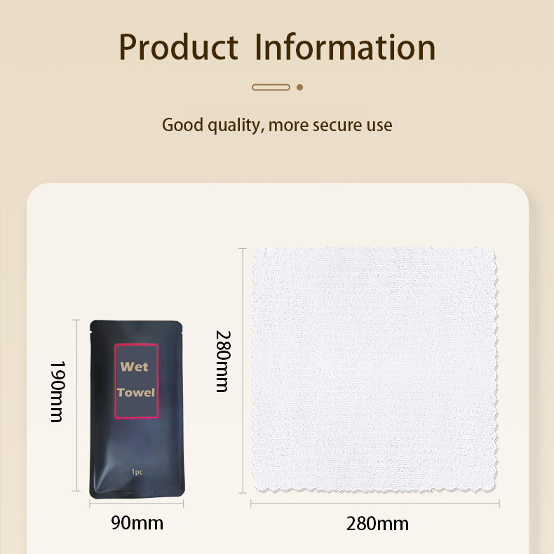 Wipe Joy Customizable Kraft Paper Packaging Coral Velvet Wet Towels