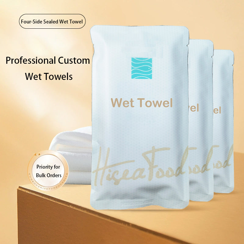 Wipe Joy Edge-Locked Pure Cotton Wet Towels