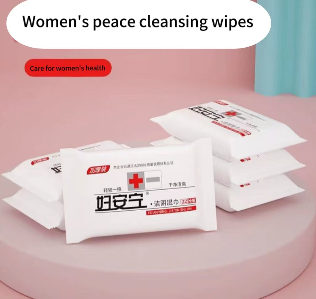 Wipe Joy Feminine Intimate Wipes for Adults | 22 pcs/pack ,3packs| Portable Cleanliness & Care